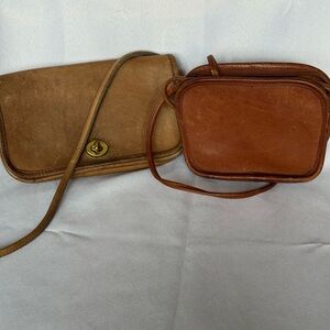 Vintage Coach crossbody handbags. Got them to refurbish but just never did!